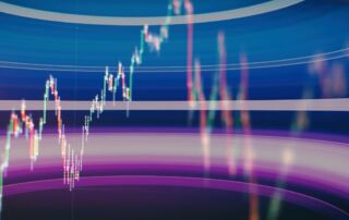 grafico di borsa a candele