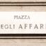 targa piazza degli affari milano
