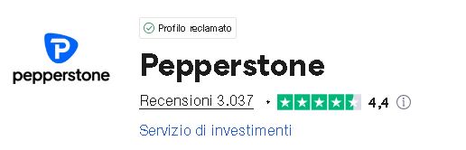 punteggio trustpilot pepperstone