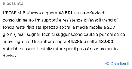 esempio di analisi sul ftsemib del warren ai
